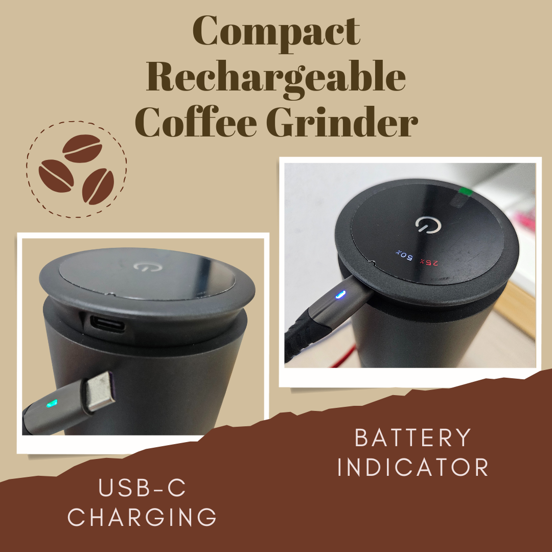 Compact Rechargeable Coffee Grinder