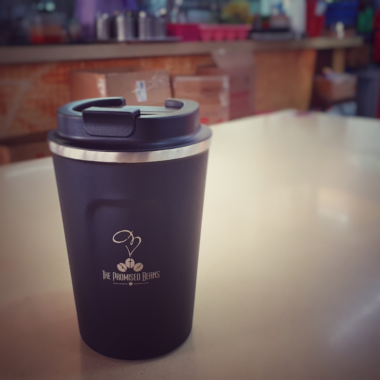The Promised Beans Stainless Steel Vacuum Travel Mug
